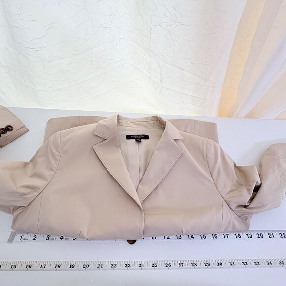 Brooks Brothers Womens 10P Single Breasted Milano Fit Beige BlazerJacket Career - Picture 12 of 13